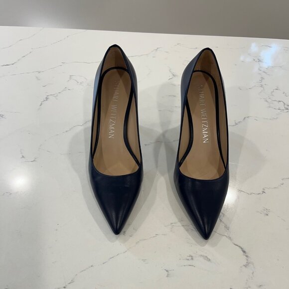 Stuart Weitzman women's blue navy pumps size 9 - Picture 1 of 10